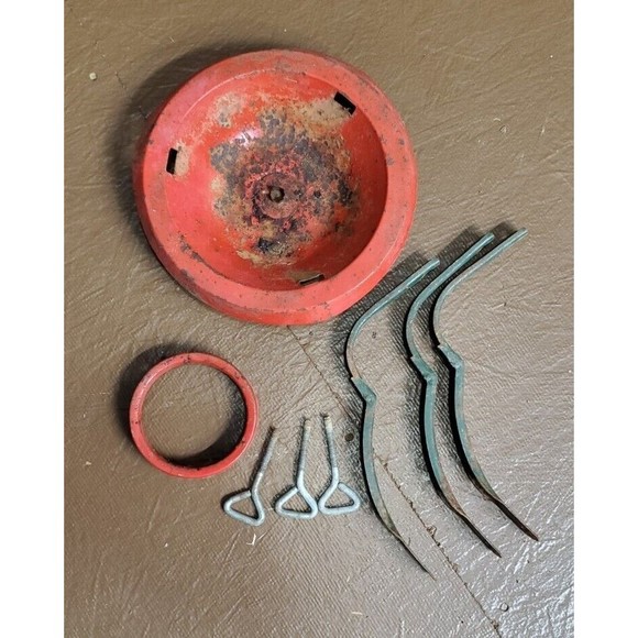 Vintage Metal Christmas Tree Stand Red & Green - Picture 10 of 10